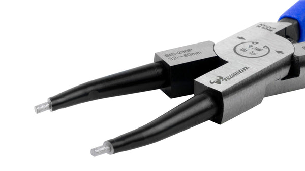 ツノダ スナップリングプライヤー穴用直爪（バネ付） 230mm 【SIS-230P】_3
