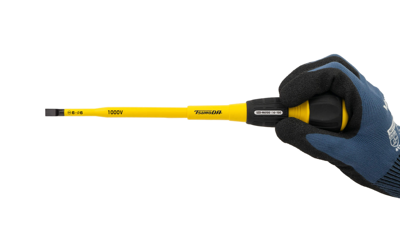 ツノダ  スリムタイプ絶縁ドライバー150mm2点セット 【TCS-E15】