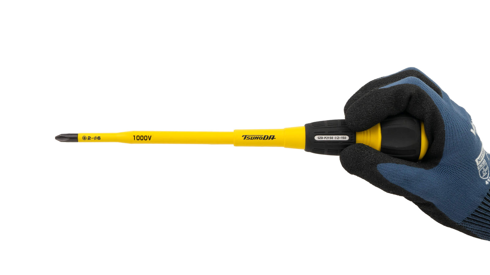 ツノダ スリムタイプ絶縁ドライバー100mm2点セット【TCS-E10】