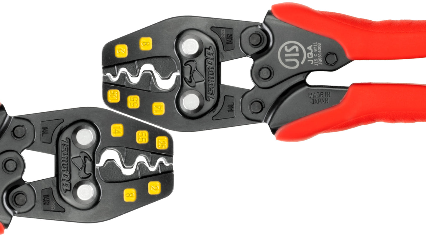 ツノダ 圧着工具　裸圧着端子・裸圧着スリーブ（JIS）1.25/2/5.5/8/14mm2 【TP-14】