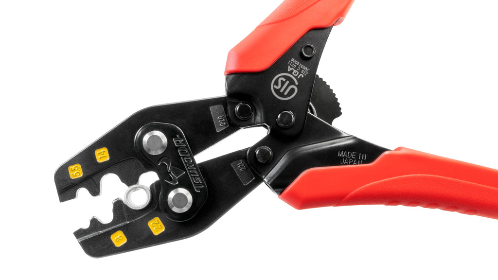 ツノダ 圧着工具 裸圧着端子・裸圧着スリーブ（JIS）5.5/8/14/22mm2