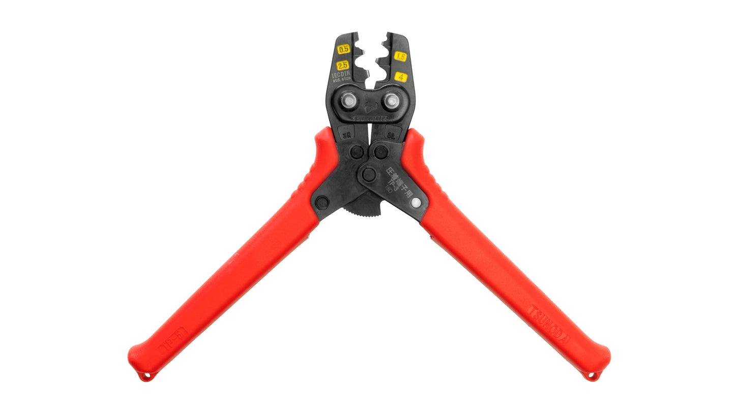 ツノダ 圧着工具　裸圧着端子・裸圧着スリーブ 0.5/1.25/2/3.5mm2 【TP-3】