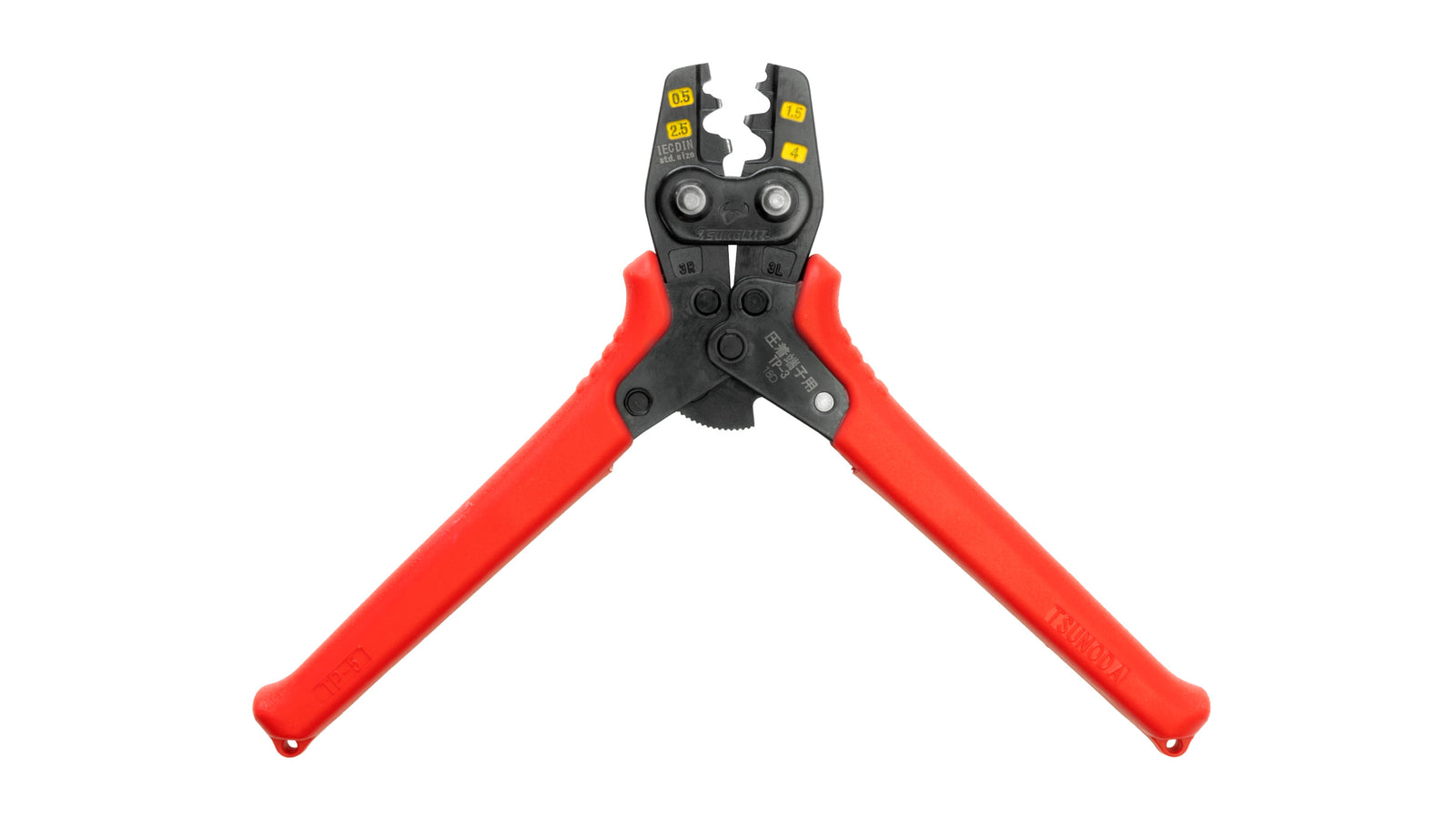 ツノダ 圧着工具　裸圧着端子・裸圧着スリーブ 0.5/1.25/2/3.5mm2 【TP-3】