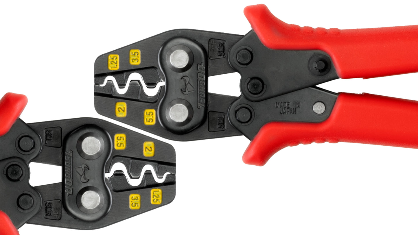 ツノダ 圧着工具　裸圧着端子・裸圧着スリーブ 1.25/2/3.5/5.5mm2 【TP-5M】