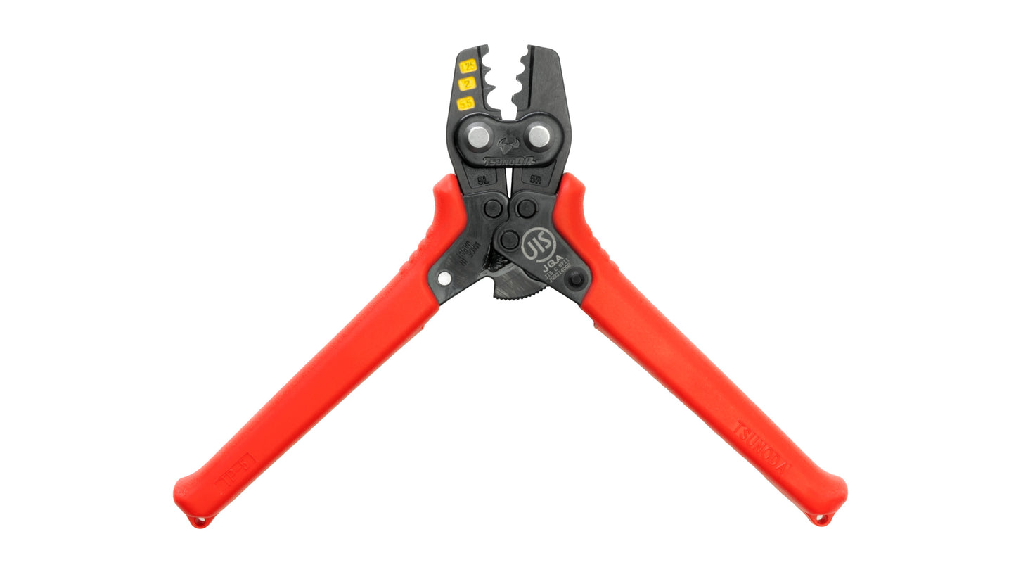 ツノダ 圧着工具　裸圧着端子・裸圧着スリーブ（JIS）1.25/2/5.5mm2 【TP-5】