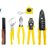 ツノダ 電気工事士技能試験工具セット　9点セット（圧着工具 小） 【TS-E03S】 - thumb 1