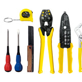 ツノダ 電気工事士技能試験工具セット 9点セット（圧着工具 大） 【TS-E03】 - thumb 1