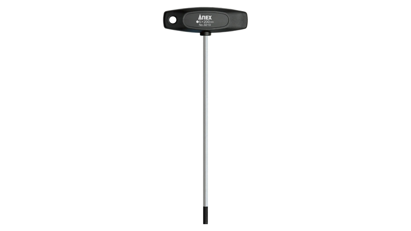 ANEX T型六角レンチドライバー　ロングタイプ　H5.0×200【ANEX_3210_4】
