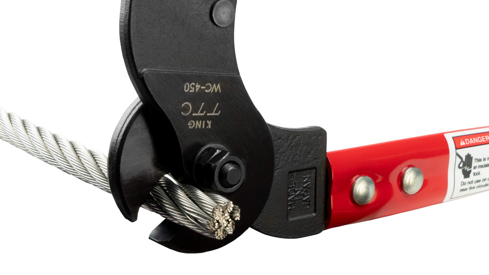 ツノダ 大型ワイヤーロープカッター 450mm 【WC-450】