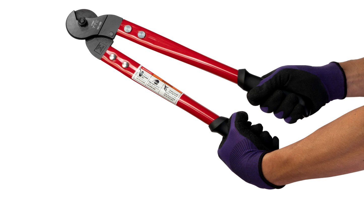 ツノダ 大型ワイヤーロープカッター 450mm 【WC-450】