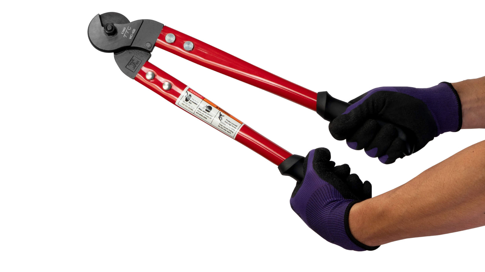 ツノダ 大型ワイヤーロープカッター 450mm 【WC-450】