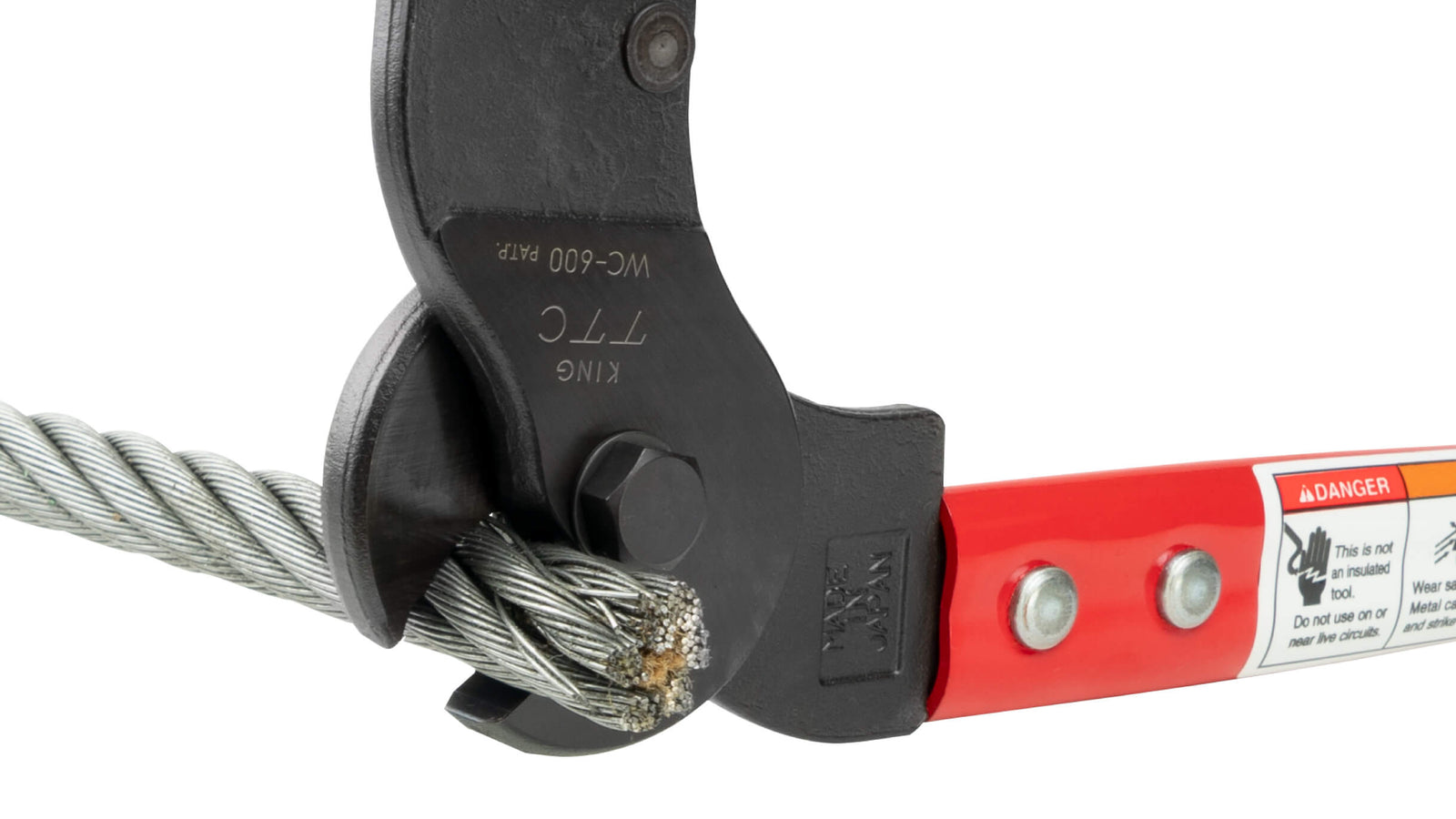 ツノダ 大型ワイヤーロープカッター 600mm 【WC-600】