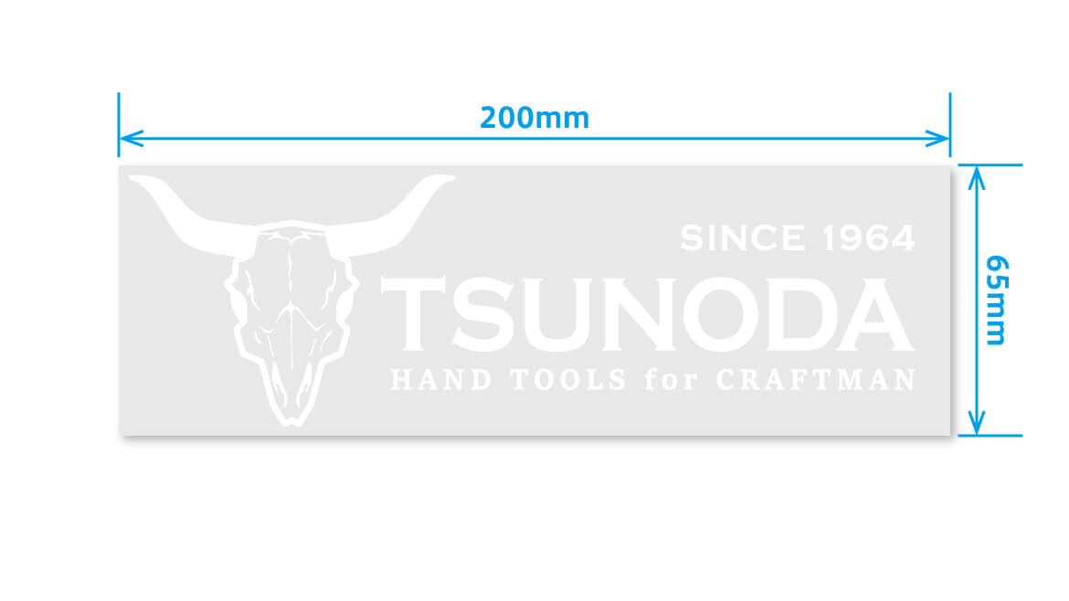 ツノダ スカルステッカー 白【TCG-ST01】