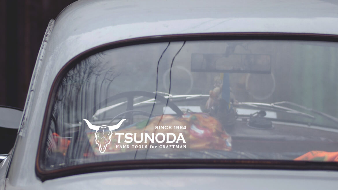 ツノダ スカルステッカー 白【TCG-ST01】