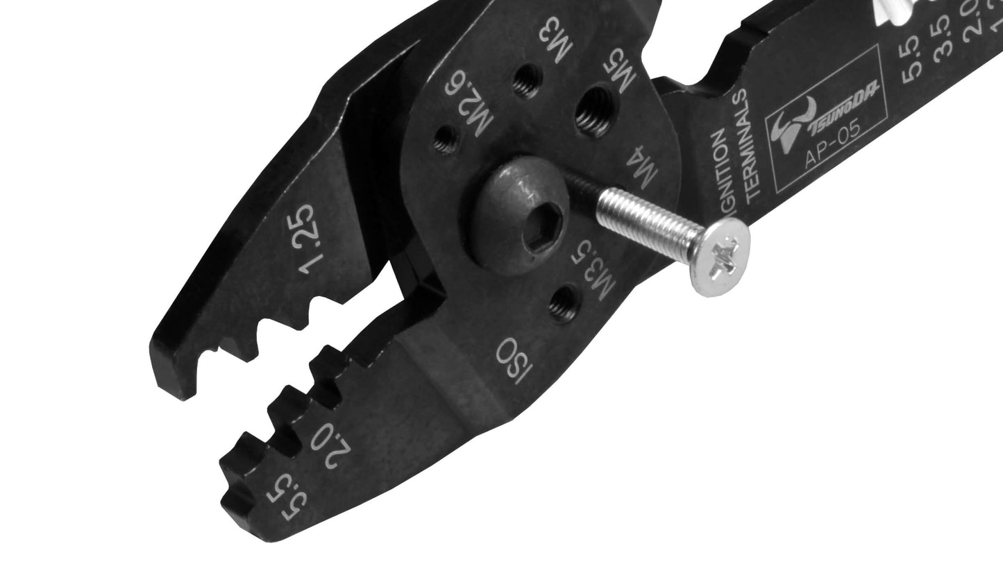 ツノダ 電工万能ペンチ（オープンバレル端子用）230mm 【AP-05】