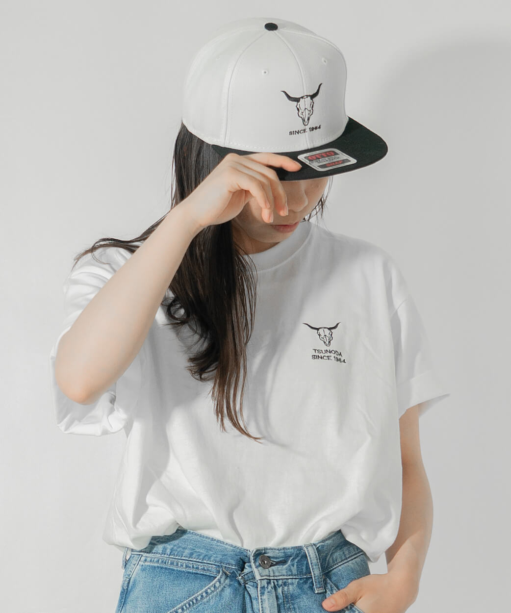 ツノダ キャップ White 【A-CPW-F】