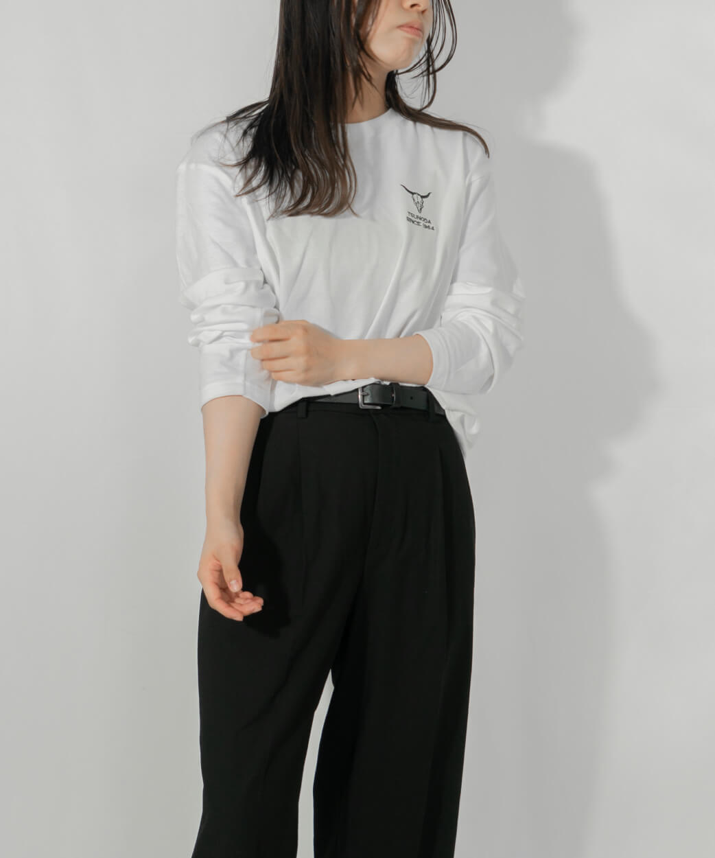 ツノダ ロングTシャツ White