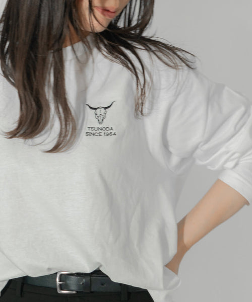 ツノダ ロングTシャツ White_12