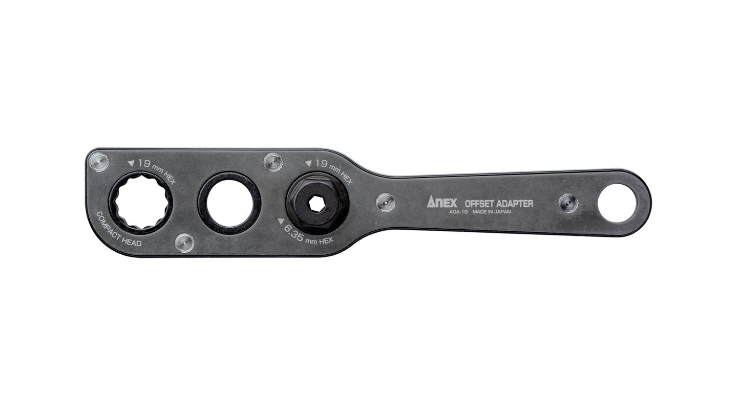 ANEX オフセットアダプター19ｍｍ 【ANEX_AOA-19】