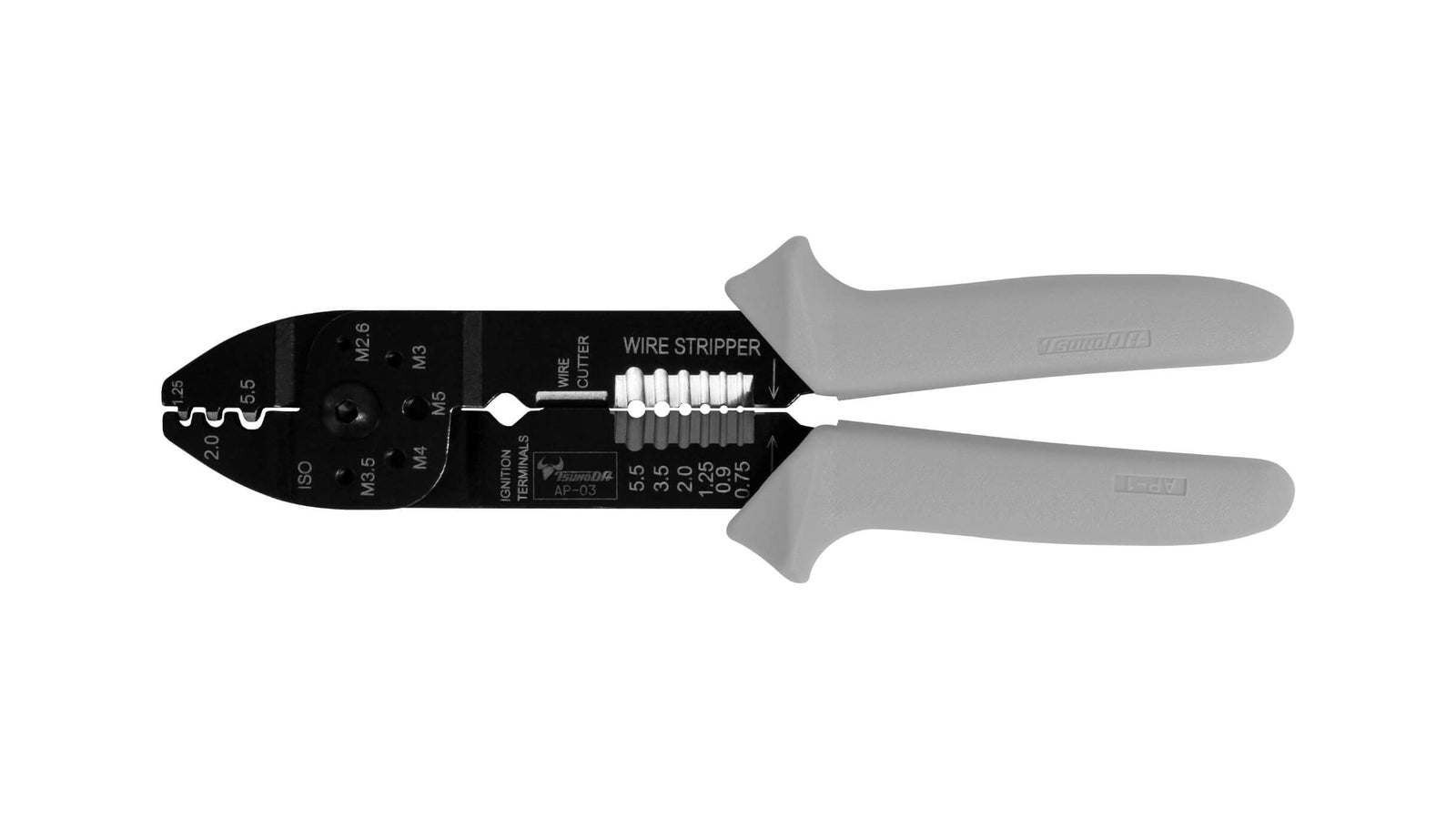 ツノダ 電工万能ペンチ（裸圧着端子用）230mm 【AP-03】