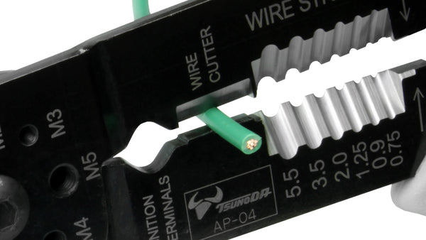 ツノダ 電工万能ペンチ（絶縁圧着端子用）230mm 【AP-04】_4