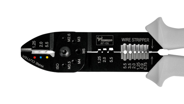 ツノダ 電工万能ペンチ（オープンバレル端子・絶縁圧着端子用）230mm 【AP-06】_3