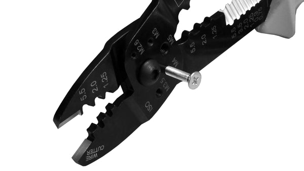 ツノダ 電工万能ペンチ（オープンバレル端子・裸圧着端子用）230mm 【AP-01】_4