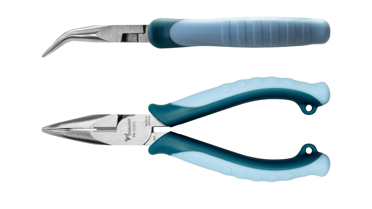 ツノダ パワー先曲りラジオペンチ 150mm 【PW-222DG】