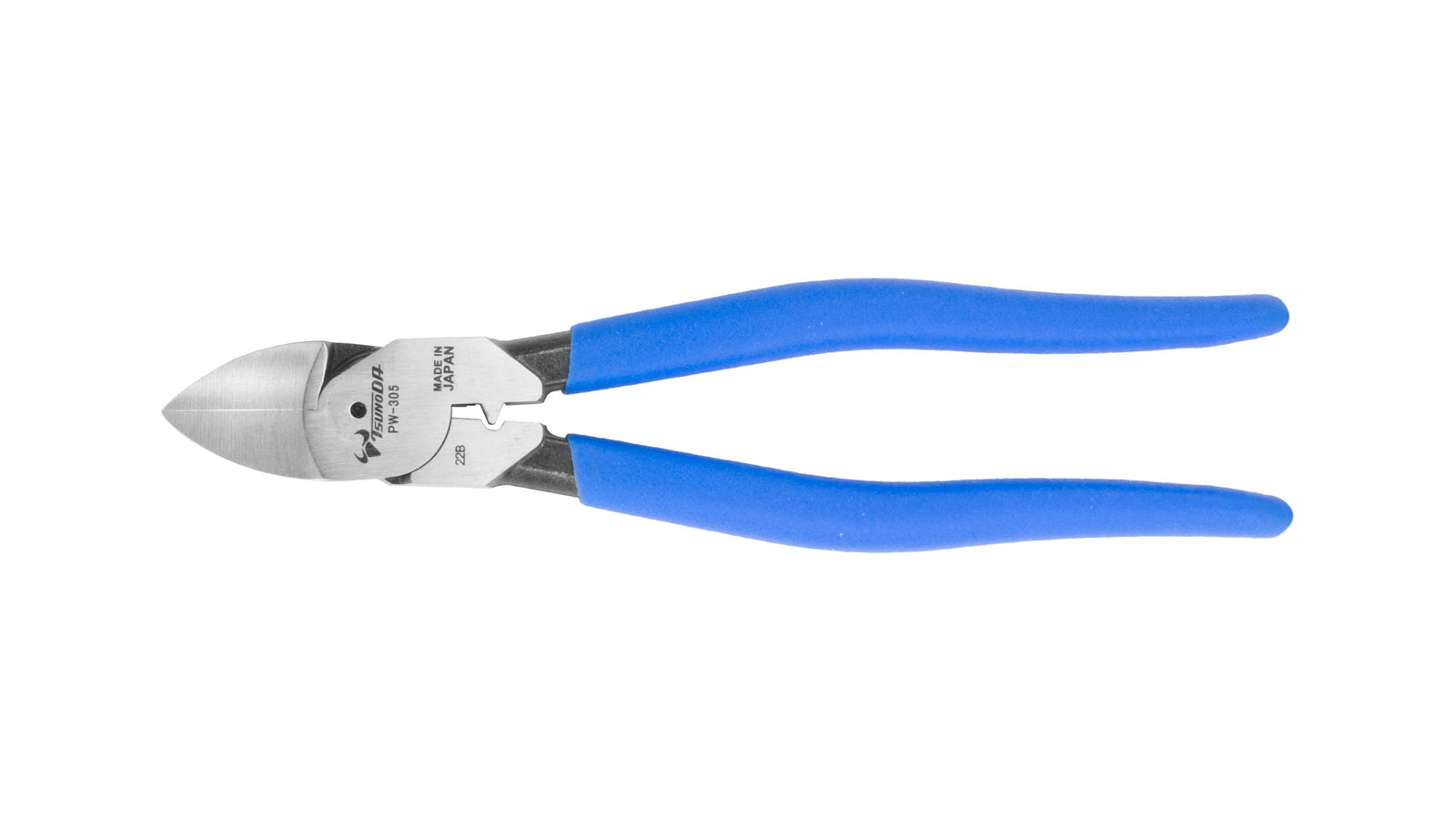 ツノダ 電工パワーニッパー（薄刃）圧着機能付 225mm 【PW-305】