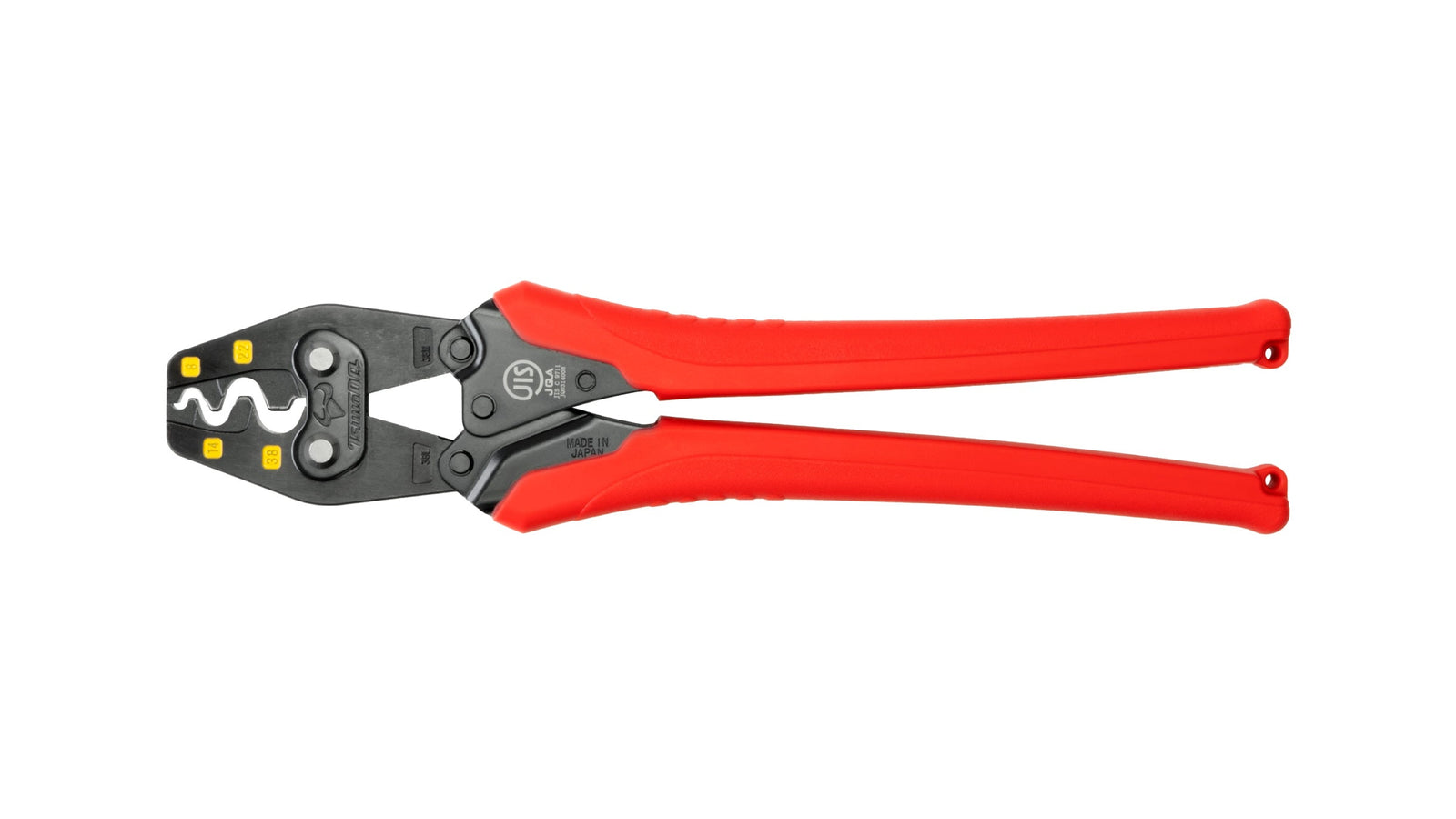 ツノダ 圧着工具　裸圧着端子・裸圧着スリーブ（JIS）8/14/22/38mm2 【TP-38】