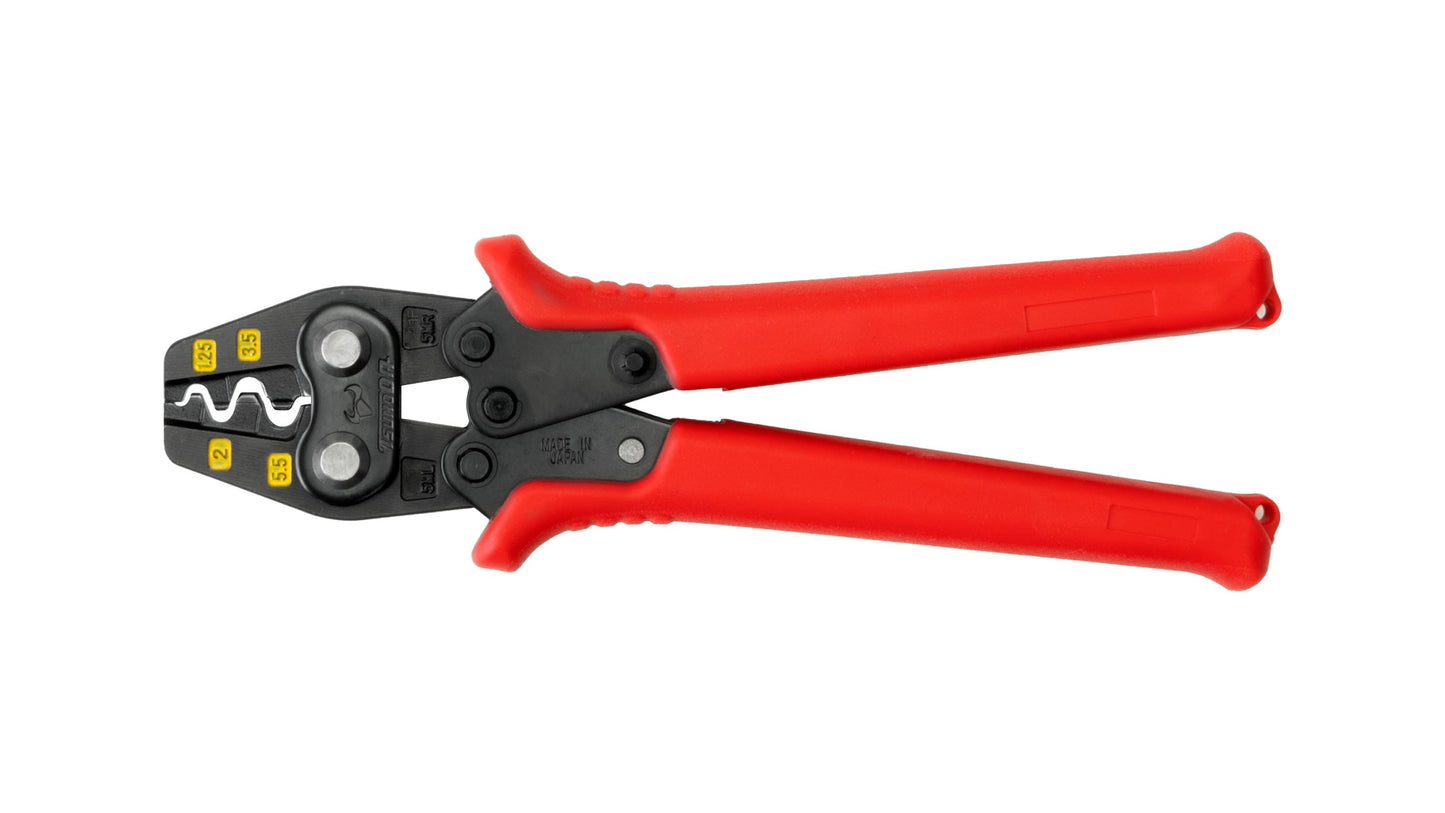 ツノダ 圧着工具　裸圧着端子・裸圧着スリーブ 1.25/2/3.5/5.5mm2 【TP-5M】