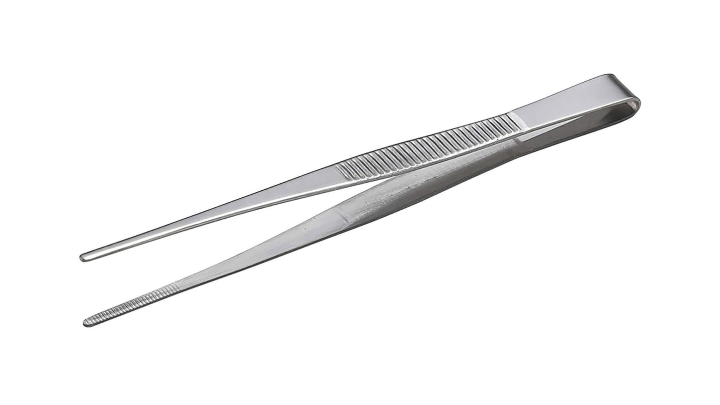 ANEX ステンレスピンセット　直115ｍｍ　（先端ギザ） 【ANEX_120】