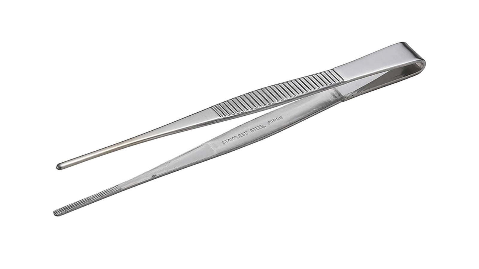 ANEX ステンレスピンセット　直125ｍｍ　（先端ギザ） 【ANEX_121】
