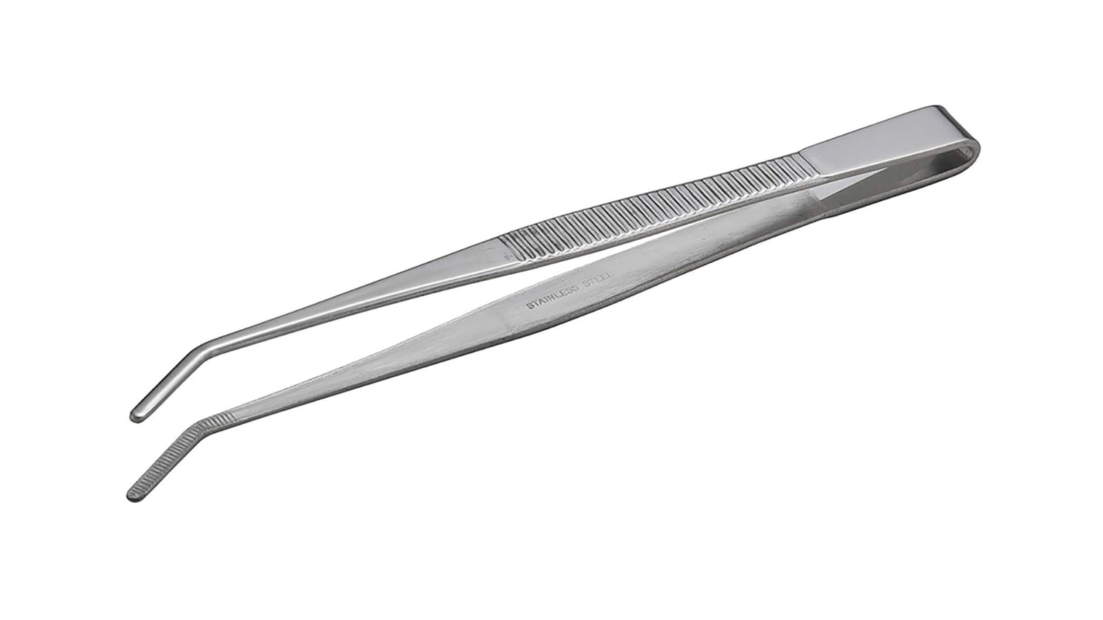 ANEX ステンレスピンセット　先曲150ｍｍ　（先端ギザ） 【ANEX_124】