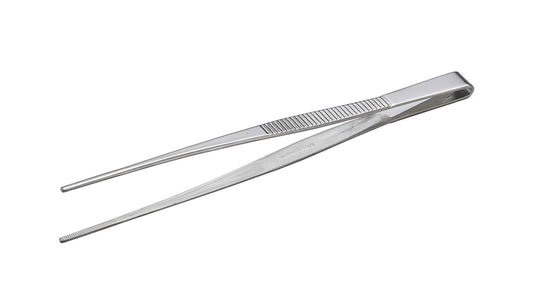 ANEX ステンレスピンセット　直180ｍｍ　（先端ギザ） 【ANEX_137】