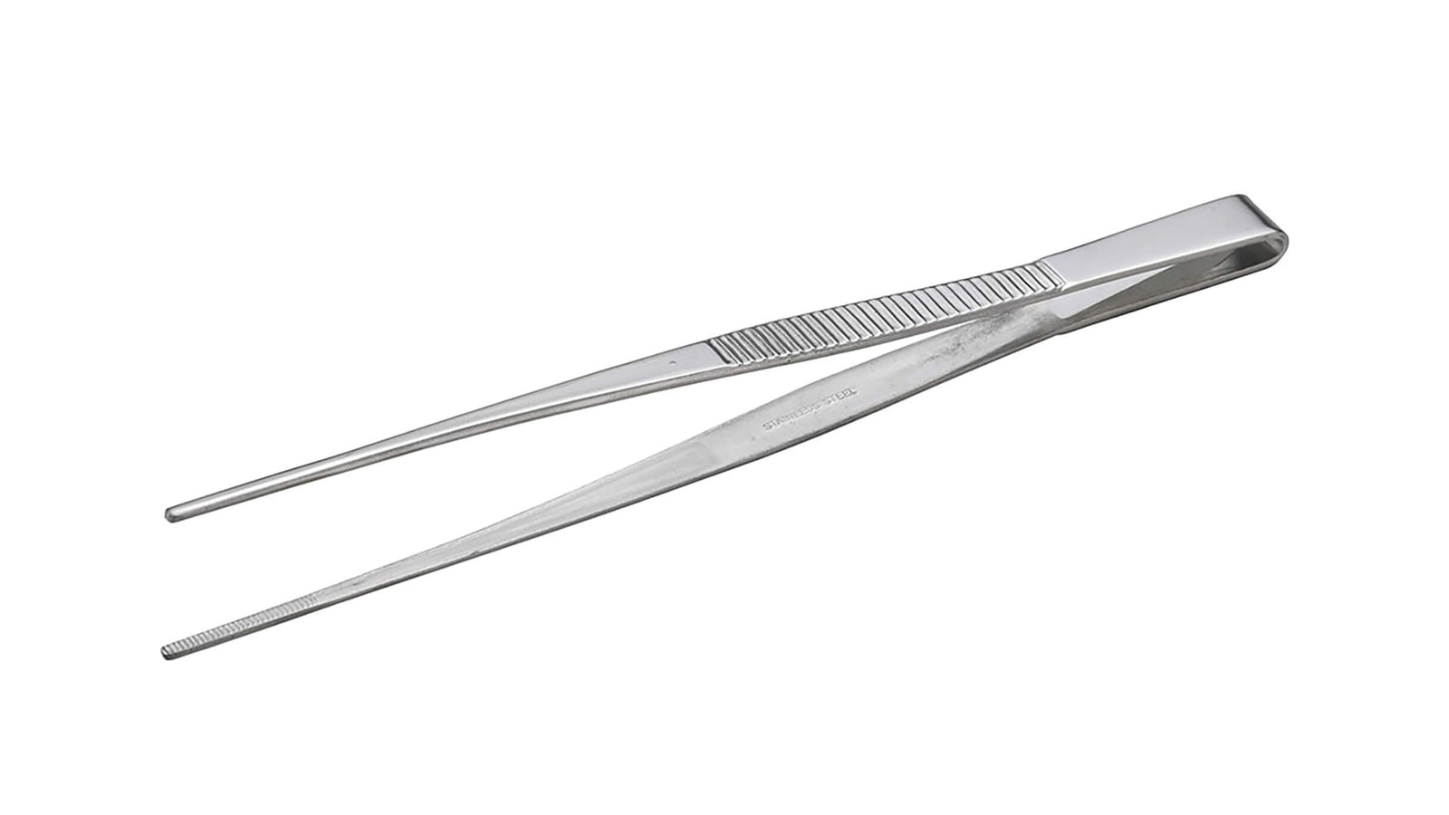 ANEX ステンレスピンセット　直180ｍｍ　（先端ギザ） 【ANEX_137】