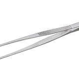 ANEX ステンレスピンセット　直180ｍｍ　（先端ギザ） 【ANEX_137】 - thumb 1