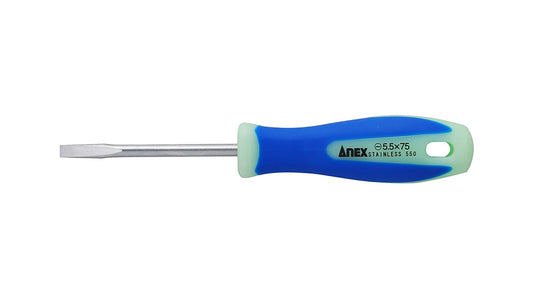 ANEX ステンレス蓄光ドライバー　レギュラータイプ　ー5.5×75 【ANEX_1505_1】