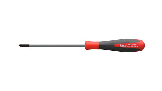 ANEX スーパーフィットドライバー　細軸タイプ　フック付　＋2×100 【ANEX_1540F】