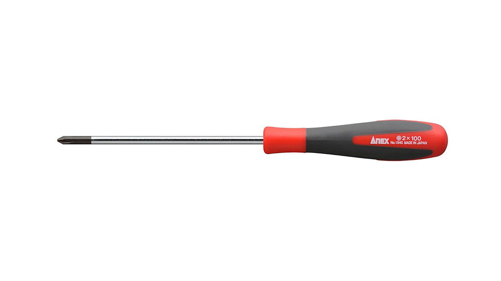 ANEX スーパーフィットドライバー　細軸タイプ　フック付　＋2×100 【ANEX_1540F】