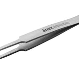 ANEX ステンレスピンセット　先丸型120ｍｍ　（SUS304） 【ANEX_201】 - thumb 1