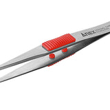 ANEX ラバーグリップ付　ステンレスピンセット　強力型120ｍｍ　（SUS410） 【ANEX_210】 - thumb 1