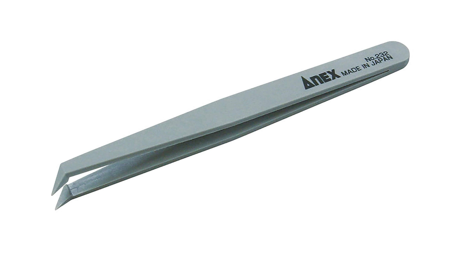 ANEX プラスチックピンセット　先曲型120mm 【ANEX_232】