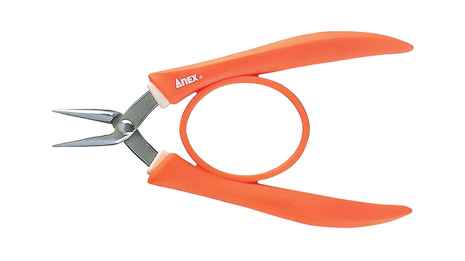 ANEX ステンレス製　精密ラバーグリップヤットコ　片丸タイプ135ｍｍ 【ANEX_252】