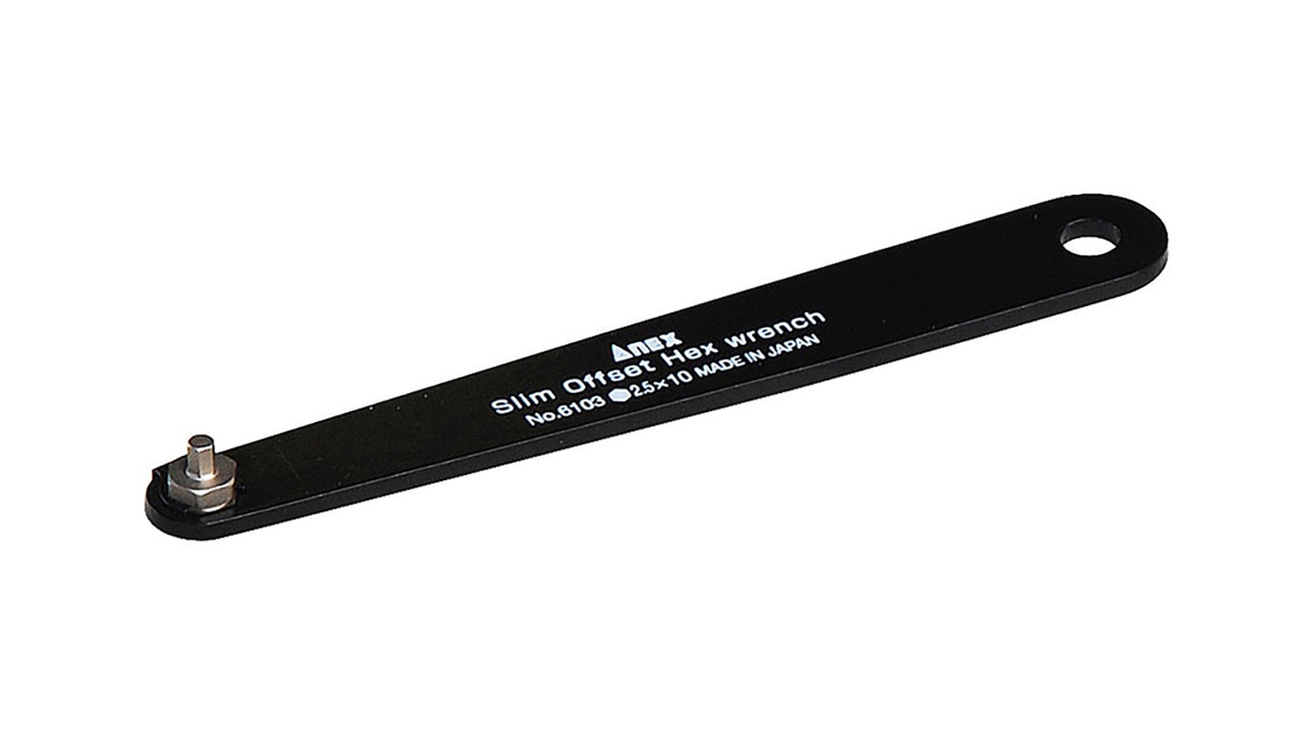 ANEX スリムオフセット六角レンチ H2.5×10 【ANEX_6103_1】