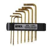 ANEX L型へクスローブレンチセット穴付　8本組 【ANEX_638】 - thumb 1