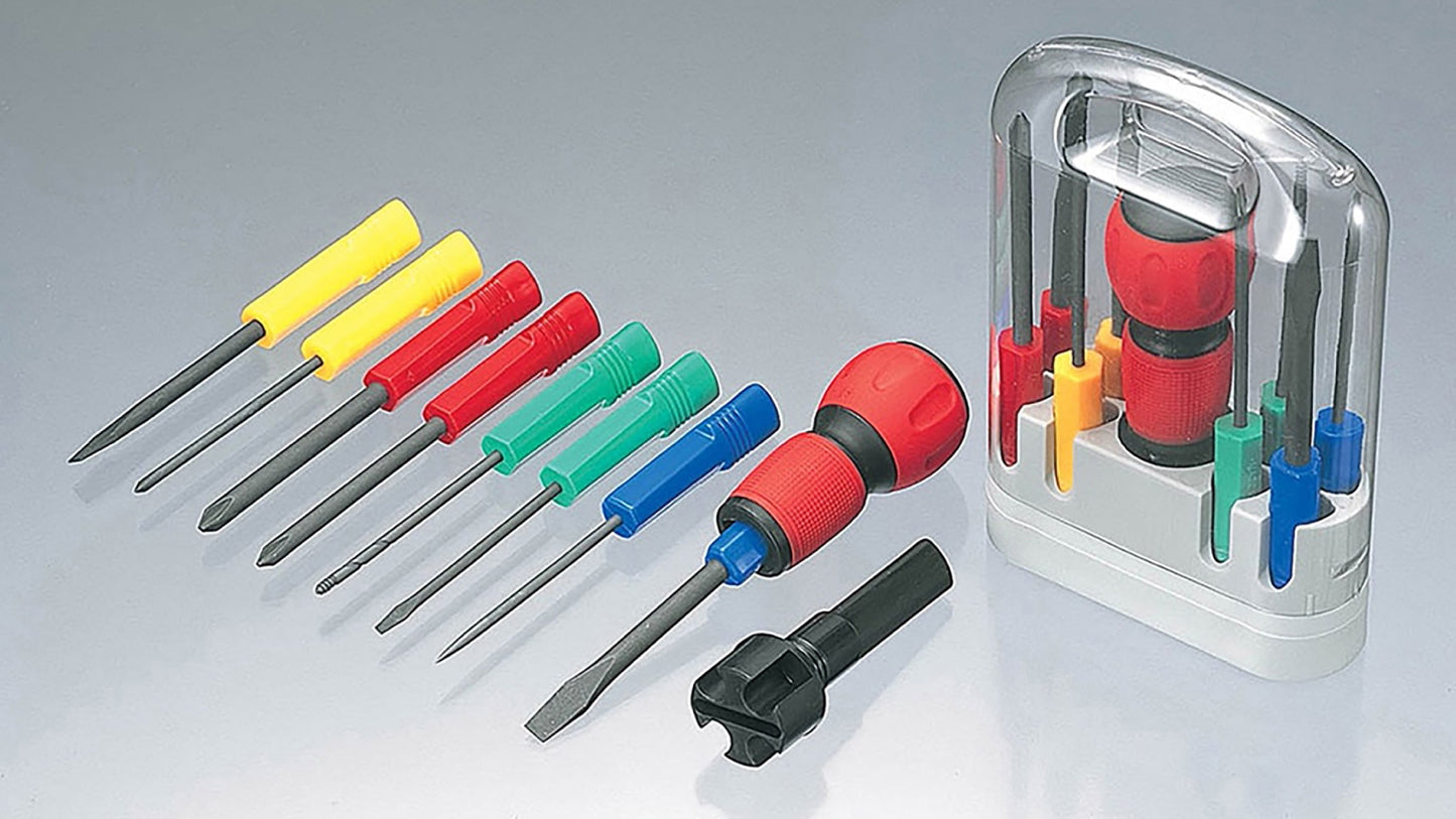 ANEX ＰＯＰ電工グリップ8本組ドライバーセット 【ANEX_6880】