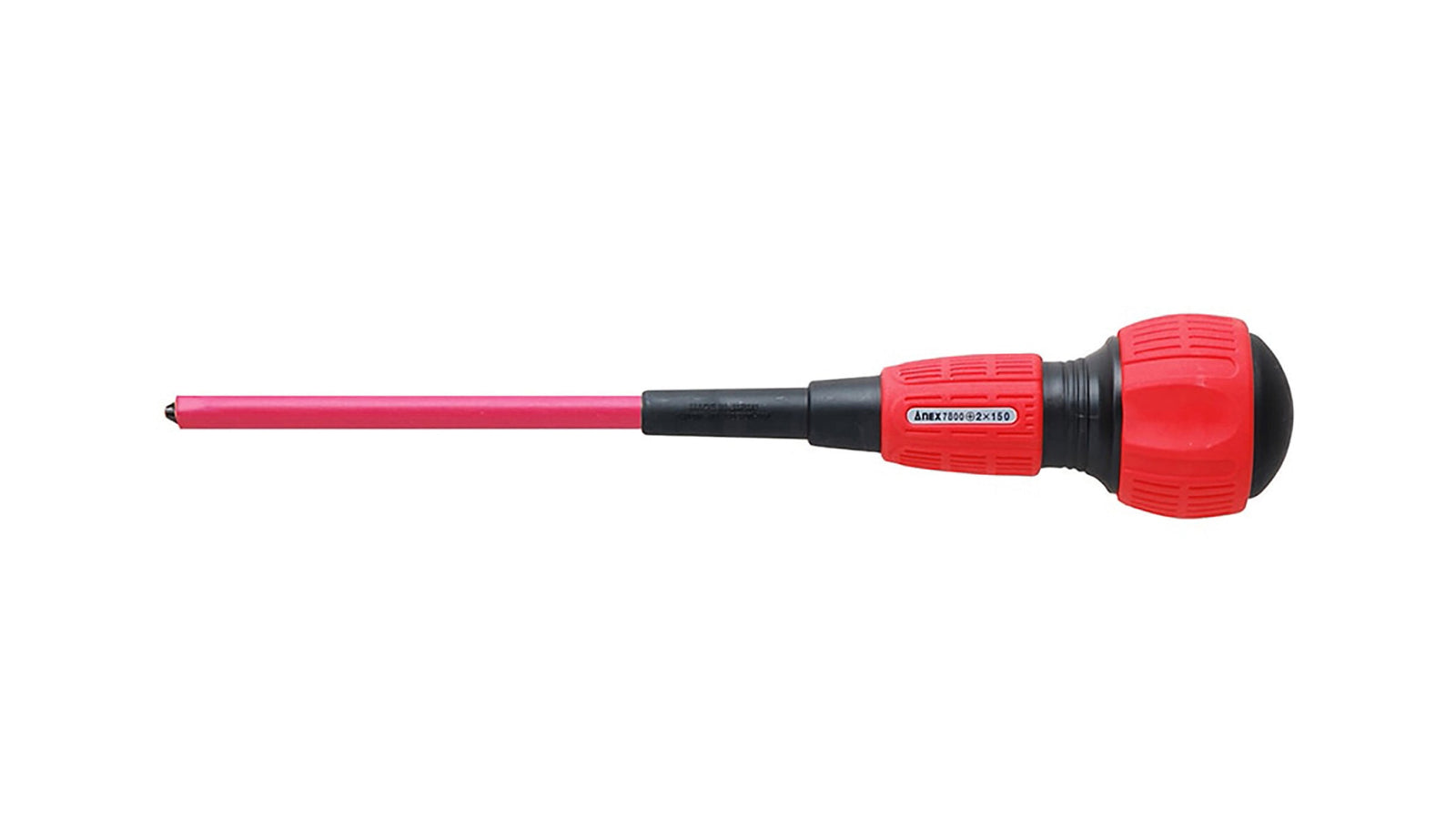 ANEX 短絡防止　絶縁ドライバー　電工タイプ　＋2×150 【ANEX_7800_7】