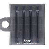 ANEX 5本組ビットホルダー（クリアーブラック） 【ANEX_ABHB-5CK】 - thumb 1