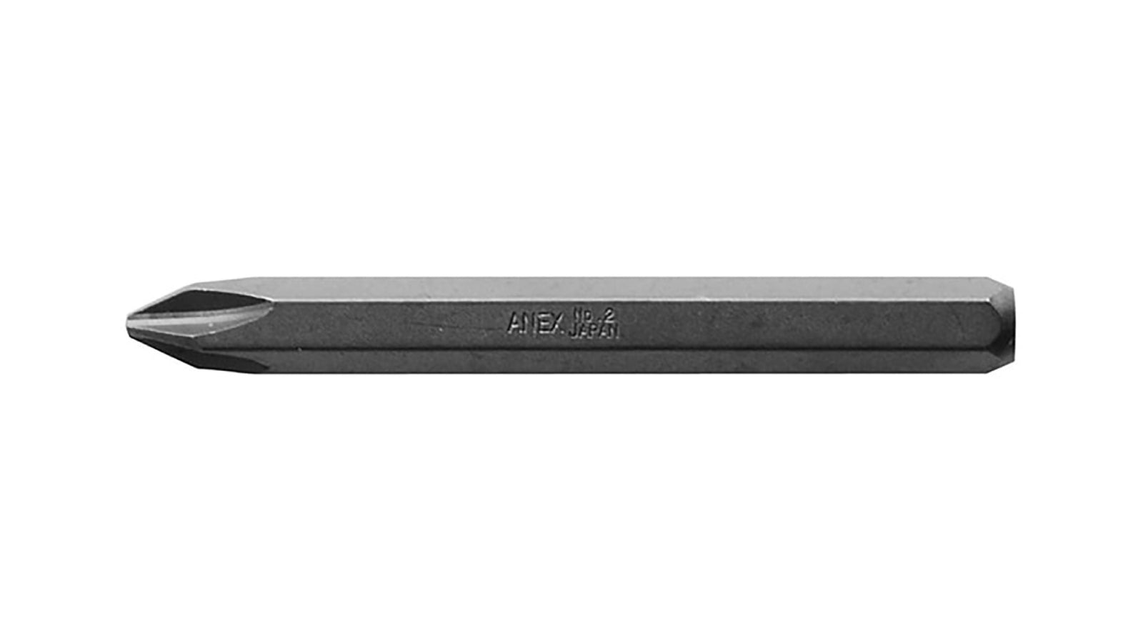 ANEX インパクトドライバー用ビット10本袋入（手動ドライバー用）＋2×80 【ANEX_AK-21_3】